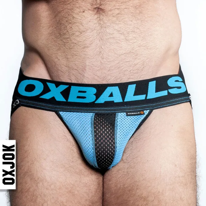 Anal | Airmesh Upthrust Slider-Strap Jock Sky Blue Large - Oxjok Anal | Airmesh Upthrust Slider-Strap Jock Sky Blue Large - Oxjok