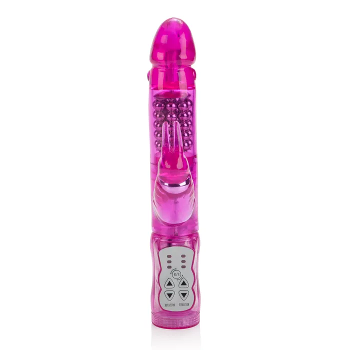 CalExotics Waterproof Jack Rabbit 5 Rows Pink Vibrators