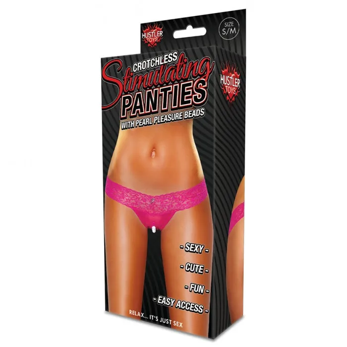 Electric / Hustler Lingerie Male Sex Toys | Crotchless Panties W/pearl Beads