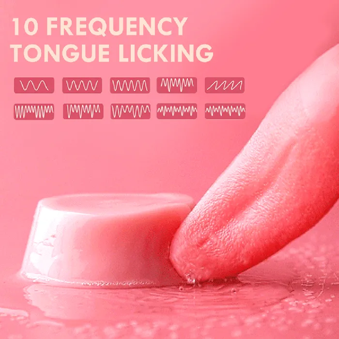 Female Sex Toys | Realistic Tongue Licking Vibrator - Lusty Age