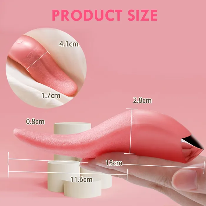Female Sex Toys | Realistic Tongue Licking Vibrator - Lusty Age