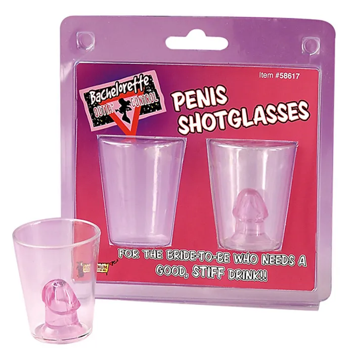 Forum Novelties Inc Bachelorette Penis Shot Glasses 2 Male Sex Toys