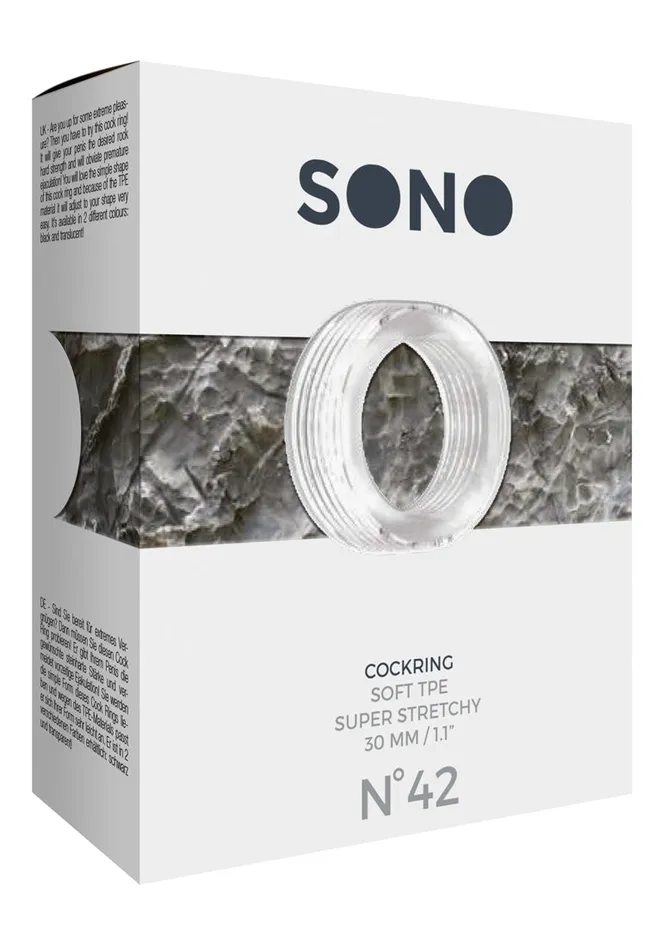 Shots Sono Sono No42 Cockring Translucent Vibrators