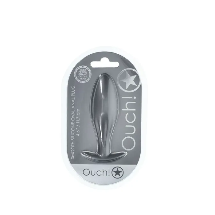 Shots Toys Anal OUCH Oval Anal Plug Gun Metal Grey 117 cm Butt Plug Shots Toys Anal OUCH Oval Anal Plug Gun Metal Grey 117 cm Butt Plug