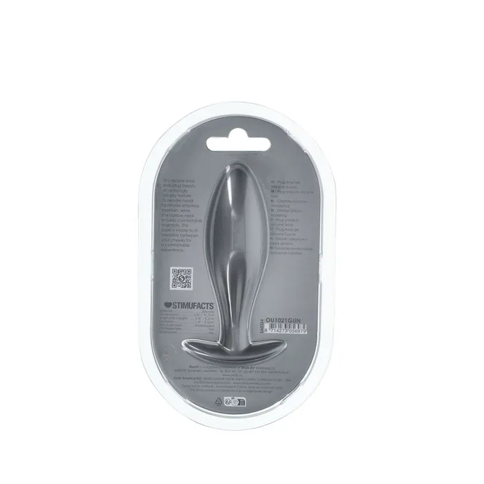 Shots Toys Anal OUCH Oval Anal Plug Gun Metal Grey 117 cm Butt Plug Shots Toys Anal OUCH Oval Anal Plug Gun Metal Grey 117 cm Butt Plug