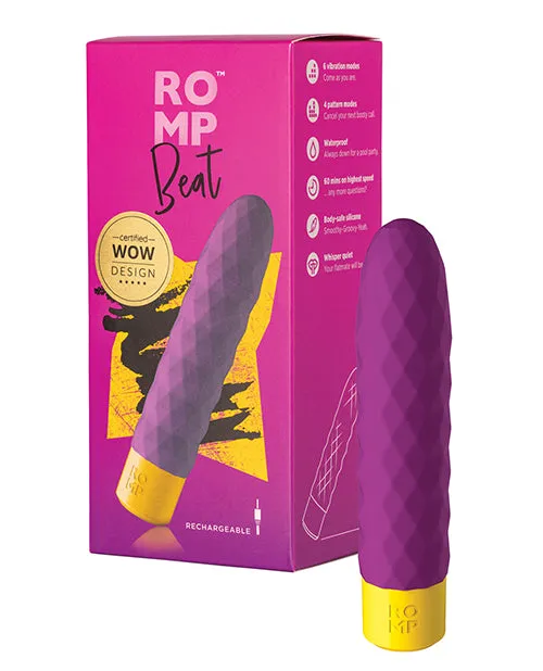 Wow Tech Vibrators ROMP Beat Bullet Vibrator Purple