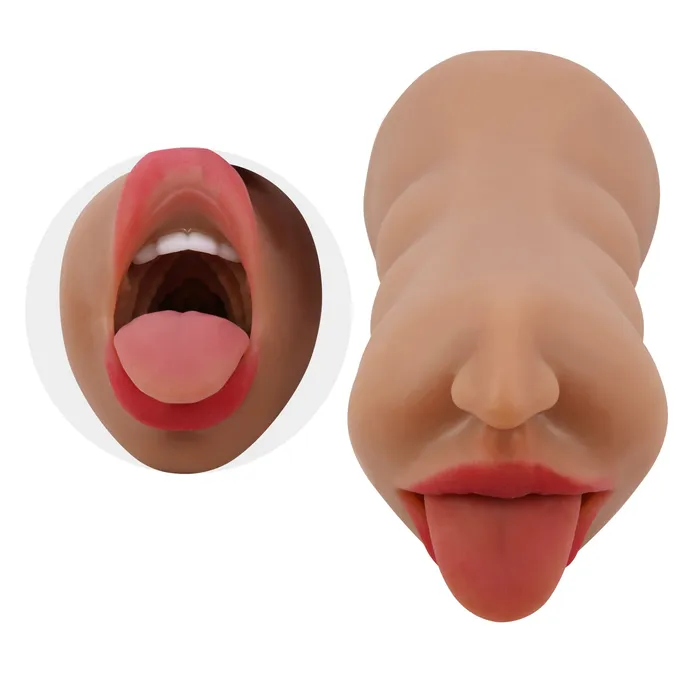 Pretty Love Sarah Mouth Masturbator Sleeve Brown Male Sex Toys