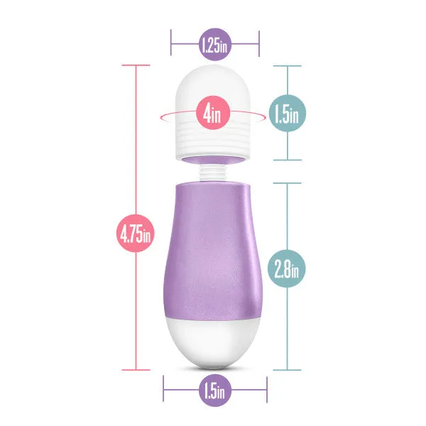 Vibrators Blush Novelties Noje W2 Wisteria Petite Wand Massager