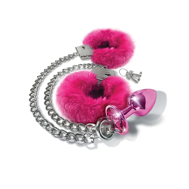 Anal Jewel Butt Plug and Cuff Set Nixie