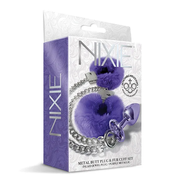 Anal Jewel Butt Plug and Cuff Set Nixie