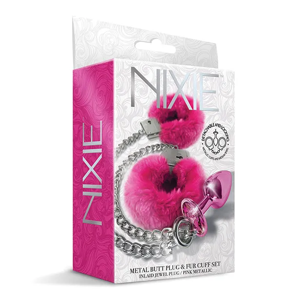 Anal Jewel Butt Plug and Cuff Set Nixie