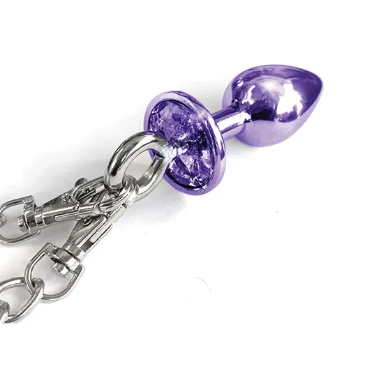 Anal Jewel Butt Plug and Cuff Set Nixie