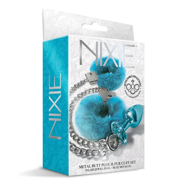 Anal Jewel Butt Plug and Cuff Set Nixie