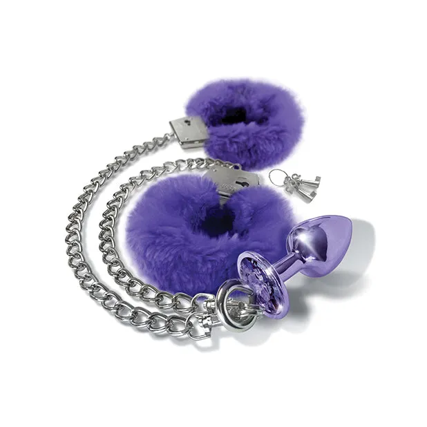 Anal Jewel Butt Plug and Cuff Set Nixie