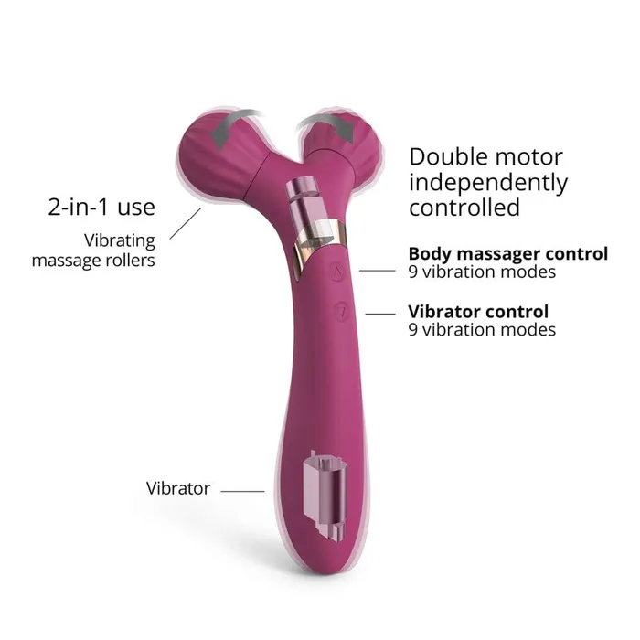 Love to Love Female Sex Toys Fireball Forked Massager Vibrator