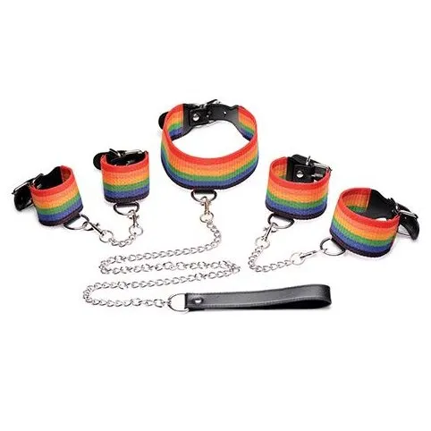 Master Series Kinky Pride Rainbow Bondage Set Master Series Couples