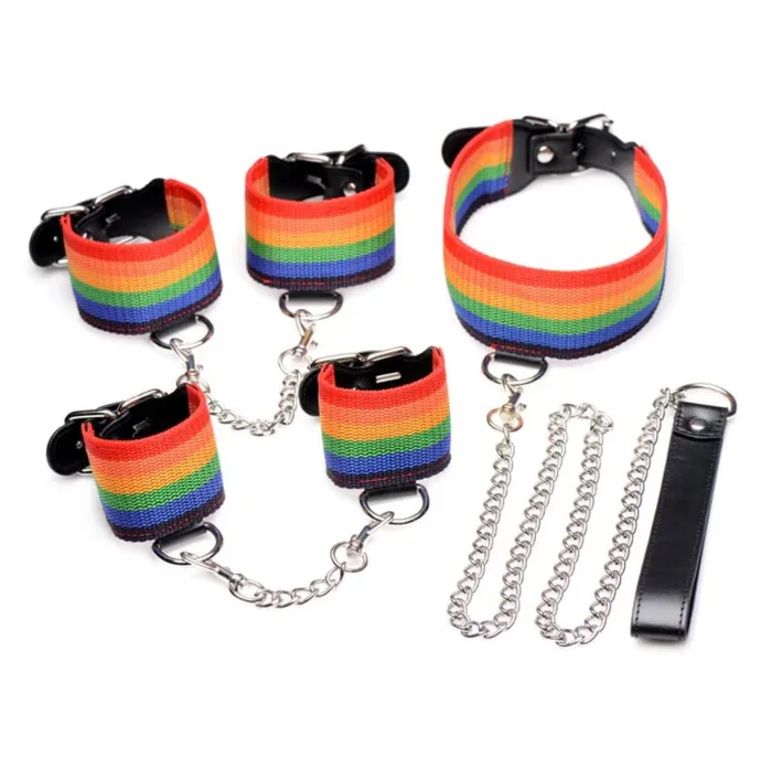 Master Series Kinky Pride Rainbow Bondage Set Master Series Couples