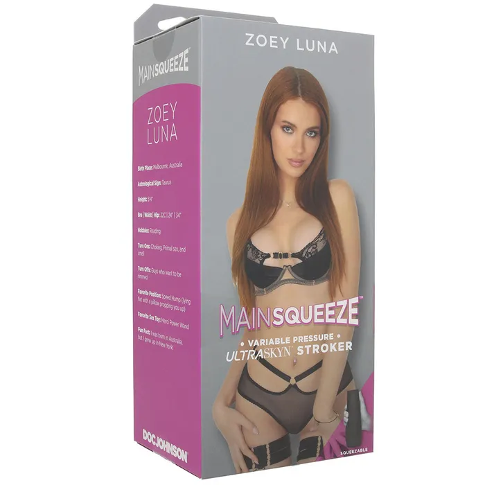 Doc Johnson Male Sex Toys Main Squeeze Zoey Luna ULTRASKYN Stroker
