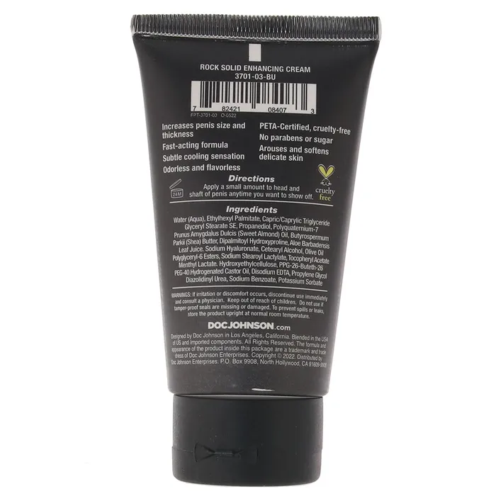 Female Sex Toys Rock Solid Enhancing Cream in 2oz Doc Johnson