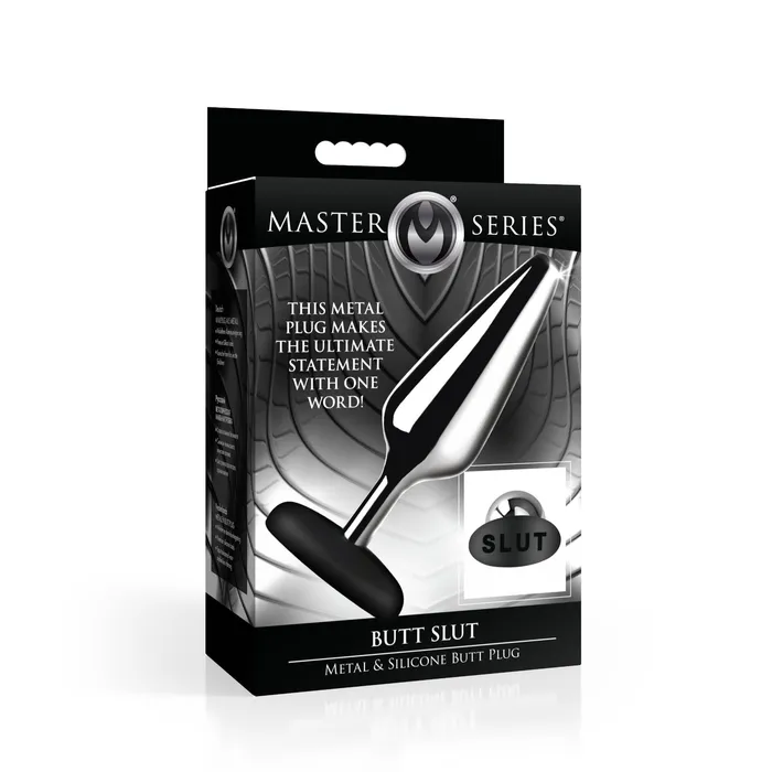 Master Series Master Series Butt Slut Metal Silicone Butt Plug Anal
