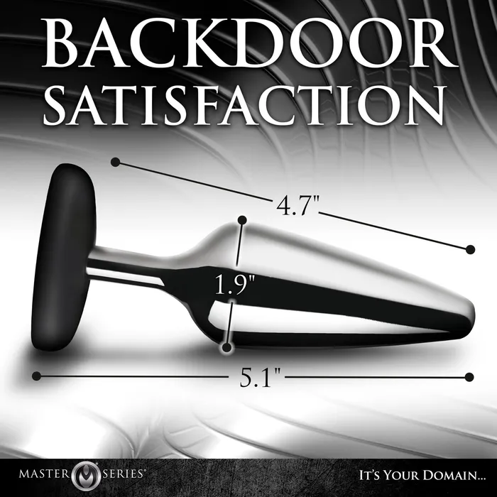 Master Series Master Series Butt Slut Metal Silicone Butt Plug Anal