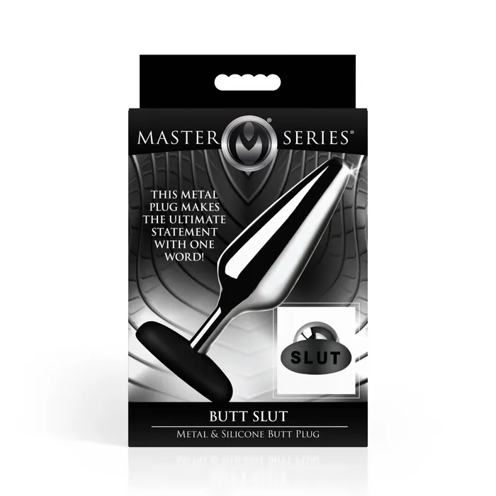 Master Series Master Series Butt Slut Metal Silicone Butt Plug Anal