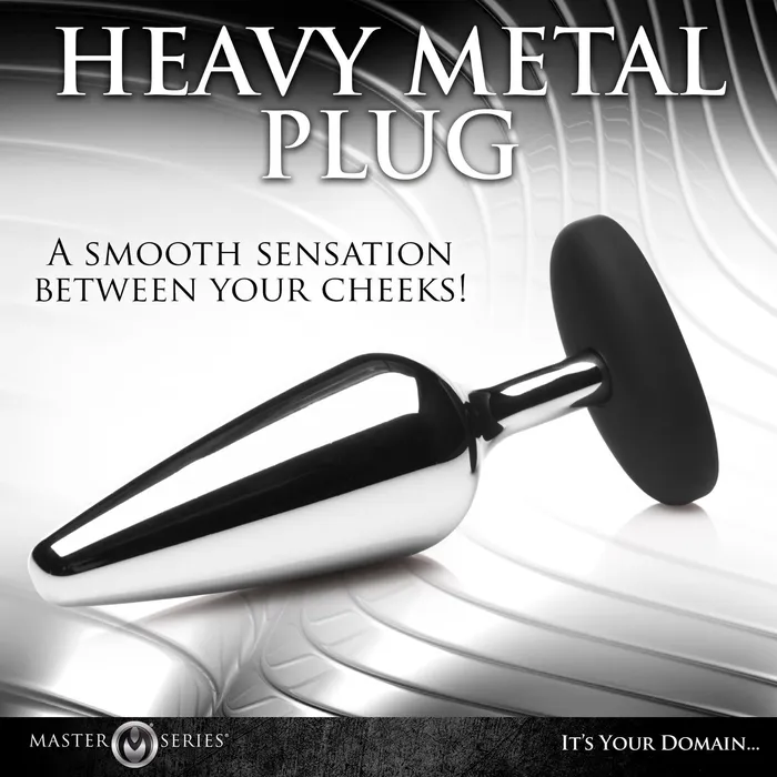 Master Series Master Series Butt Slut Metal Silicone Butt Plug Anal