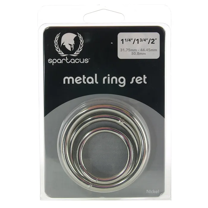 Spartacus Male Sex Toys Metal Cock Ring Set Spartacus Male Sex Toys Metal Cock Ring Set