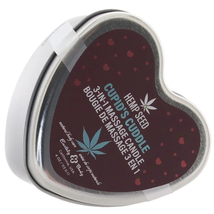 3In1 Massage Heart Candle 4oz in Cupids Cuddle Earthly Body Female Sex Toys