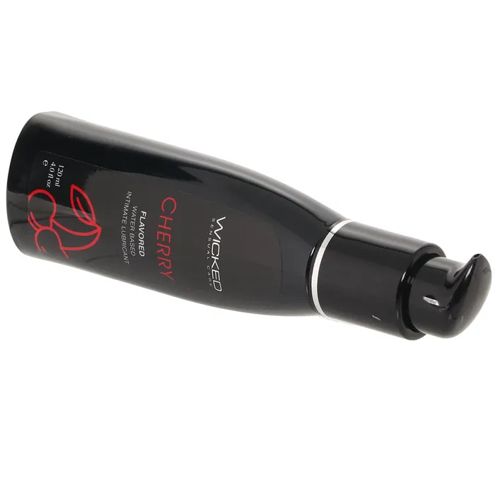 Aqua Flavored Lube 4oz120ml in Cherry Wicked Sensual Care Female Sex Toys
