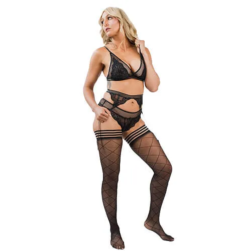 As You Like It OR Hosiery Anna Sheer Diamond ThighHigh