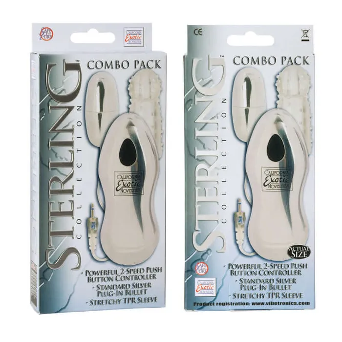 California Exotic Novelties Female Sex Toys Sterling Collection Combo 3 Powerful Pleasure in One Package