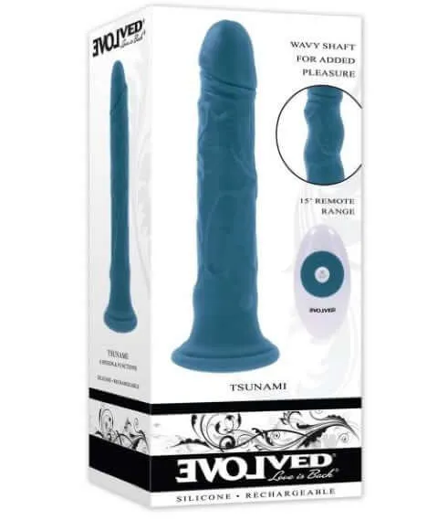 Evolved Tsunami Realistic Vibrator with Undulating Waves Remote Control Evolved Novelties Female Sex Toys Evolved Tsunami Realistic Vibrator with Undulating Waves Remote Control Evolved Novelties Female Sex Toys