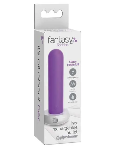 Fantasy For Her Her Rechargeable Bullet Vibrator Purple Pipedream Products Female Sex Toys Fantasy For Her Her Rechargeable Bullet Vibrator Purple Pipedream Products Female Sex Toys