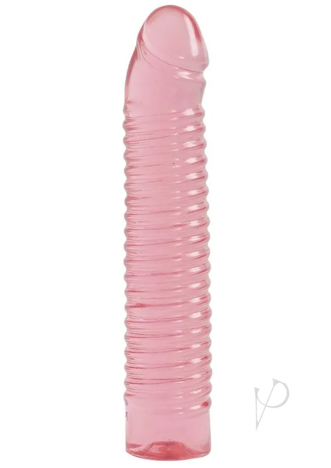 Female Sex Toys Doc Johnson Enterprises Vivid Ribbed Jellie Cock Sunrise Sensational Pleasure with Doc Johnson