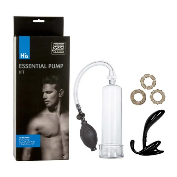 His Essential Pump Kit California Exotic Novelties Male Sex Toys