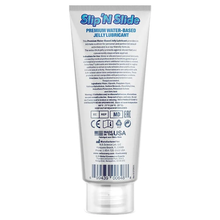 Lubricants Swiss Navy Slip N Slide Premium Jelly Lubricant 2oz MD SCIENCE