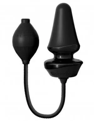 Pipedream Products Anal Anal Fantasy Elite Collection Inflatable Silicone Butt Plug Black from Pipedreams