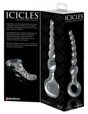 Pipedream Products Dildos Icicles No 67 HandCrafted Glass Massager for Unparalleled Sensory Experience