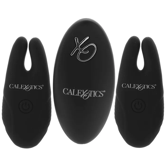 Remote Silicone Nipple Clamps in Black CalExotics Anal