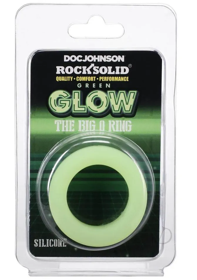 Rock Solid Big O GlowintheDark Green Silicone Cock Ring Doc Johnson Enterprises Male Sex Toys Rock Solid Big O GlowintheDark Green Silicone Cock Ring Doc Johnson Enterprises Male Sex Toys