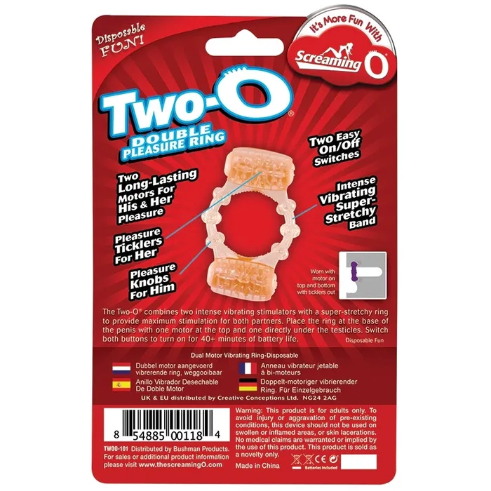 Screaming O Male Sex Toys Screaming O TwoO Double Pleasure Ring