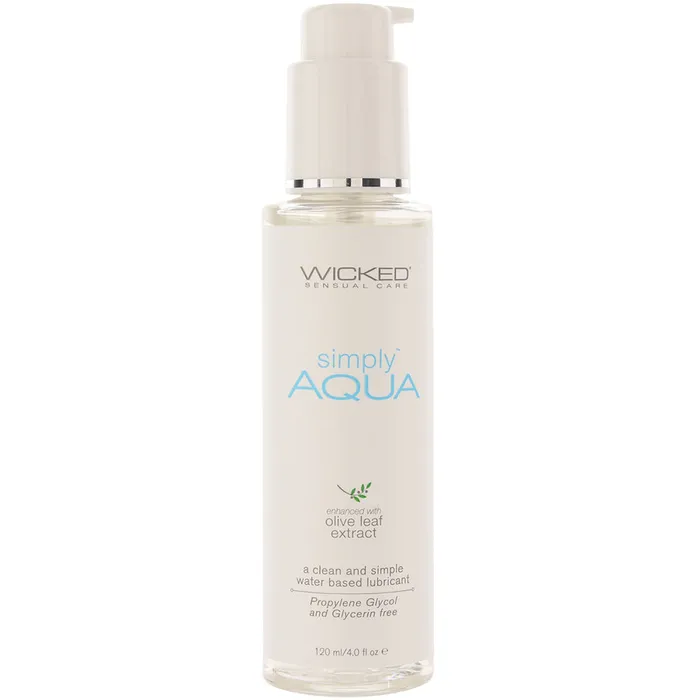 Vibrators Wicked Sensual Care Simply Aqua Lube 4oz 120ml