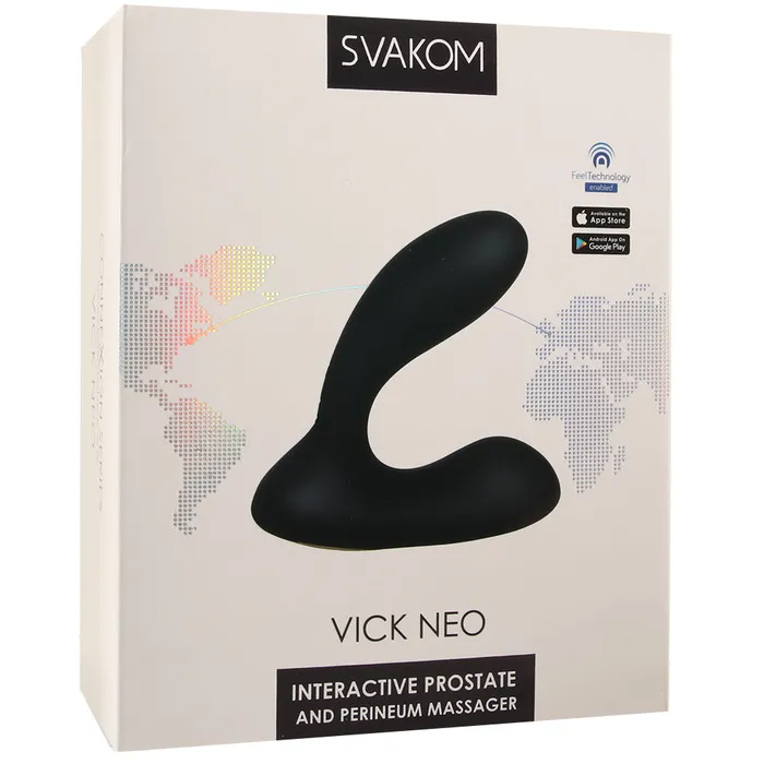 Vick Neo Prostate and Perineum Massager in Black Svakom Anal