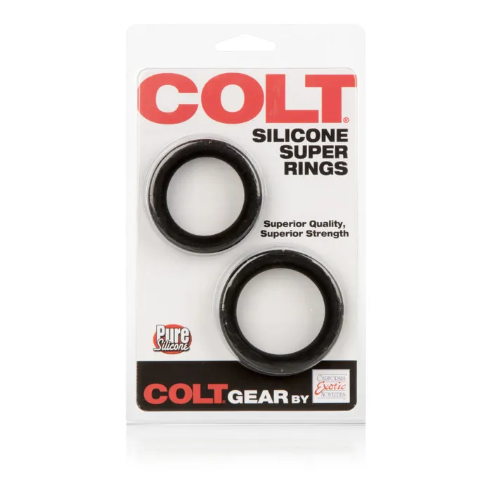 Anal CalExotics Colt Silicone Super Rings Black Anal CalExotics Colt Silicone Super Rings Black