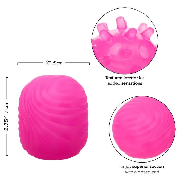 Calexotics Vibrators Pop Sock Textured Pink Calexotics Vibrators Pop Sock Textured Pink