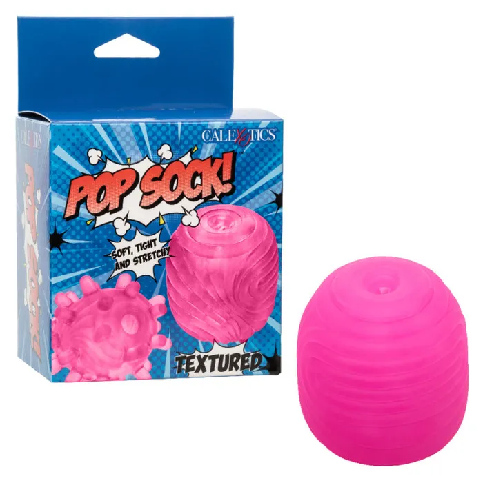 Calexotics Vibrators Pop Sock Textured Pink Calexotics Vibrators Pop Sock Textured Pink