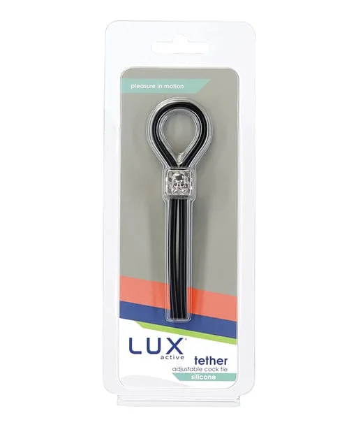 Dildos BMS Enterprises Lux Active Tether Adjustable Cock Tie Black