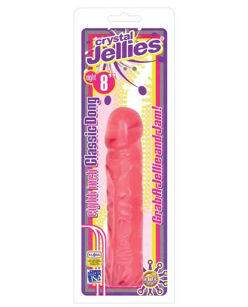 Doc Johnson Crystal Jellies 8 Classic Dildo Dildos