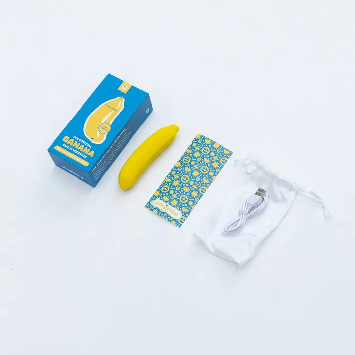 Emojibator Female Sex Toys Emojibator Banana Rechargeable Silicone Vibrator
